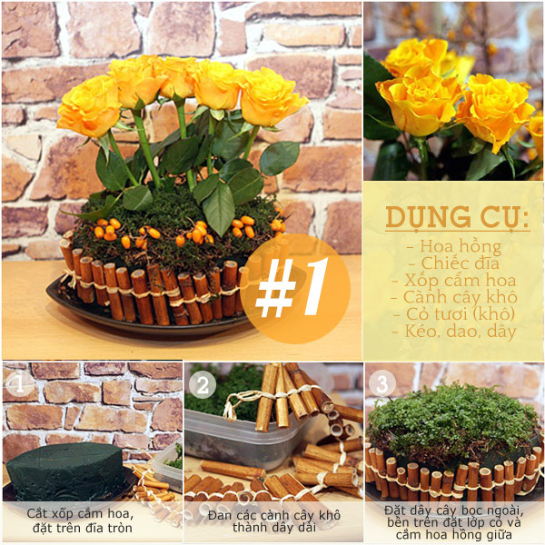 Những mẫu cắm hoa đẹp ngày 8/3 đơn giản, dễ làm-1