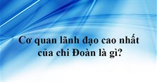 Cơ quan lãnh đạo cao nhất của chi Đoàn là gì?