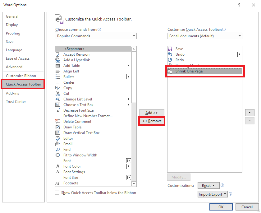 Cách thu gọn văn bản trong Word