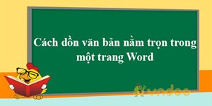 Cách thu gọn văn bản Word