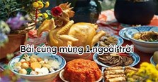Bài cúng mùng 1 ngoài trời