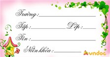 Cách làm nhãn vở đẹp trên Word