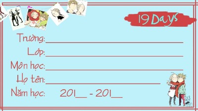 Mẫu nhãn vở độc đáo