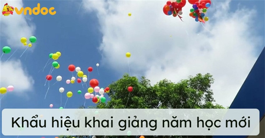 Khẩu hiệu ngày khai giảng năm học mới