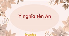 Ý nghĩa tên An