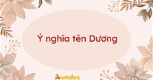Ý nghĩa tên Dương