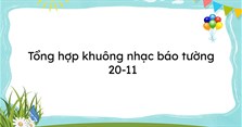 Tổng hợp khuông nhạc báo tường 20-11