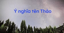 Ý nghĩa tên Thảo