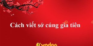 Cách viết sớ cúng gia tiên