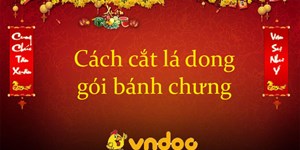 Cách cắt lá dong gói bánh chưng