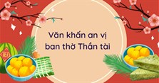 Văn khấn an vị ban thờ Thần tài