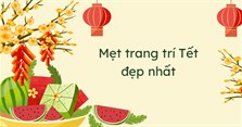 Mẹt trang trí Tết đẹp nhất 2023