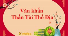 Văn khấn Thần Tài Thổ Địa