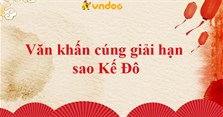 Văn khấn cúng giải hạn sao Kế Đô