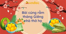 Bài cúng Rằm tháng Giêng nhà thờ họ