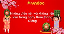 Những điều nên và không nên làm trong ngày Rằm tháng Giêng