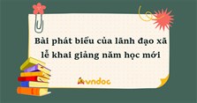 Bài phát biểu của lãnh đạo xã tại lễ khai giảng năm học mới 2023 - 2024