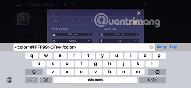 Copy đoạn code vào