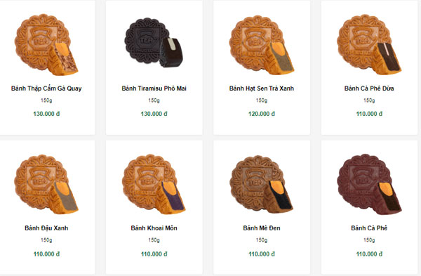 Giá bánh Trung thu Phúc Long