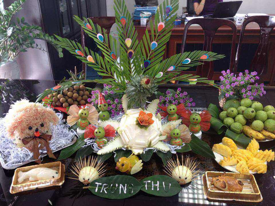 Những mâm cỗ Trung thu đẹp