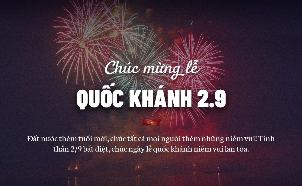 Mẫu thiệp chúc mừng 2/9 đẹp, ý nghĩa nhất