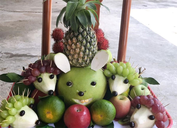 Mâm cỗ Trung Thu cho học sinh đơn giản