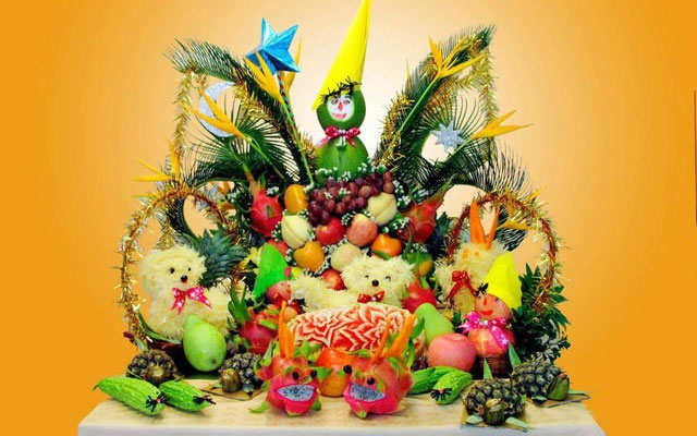 Mâm cỗ Trung Thu cho học sinh đơn giản