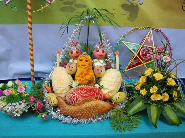 Mâm cỗ Trung Thu cho học sinh đơn giản