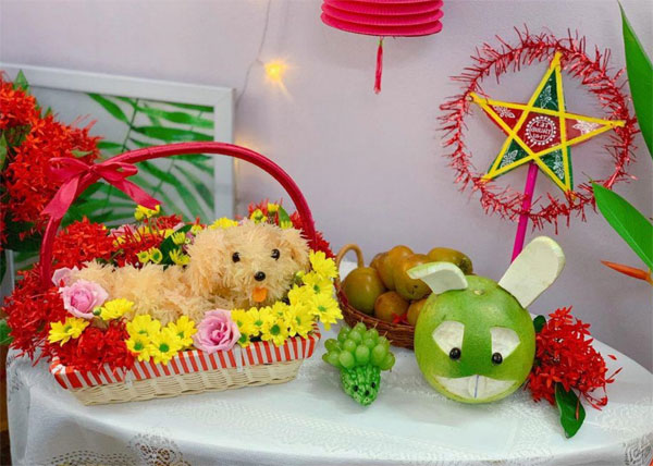 Mâm cỗ Trung Thu cho học sinh đơn giản