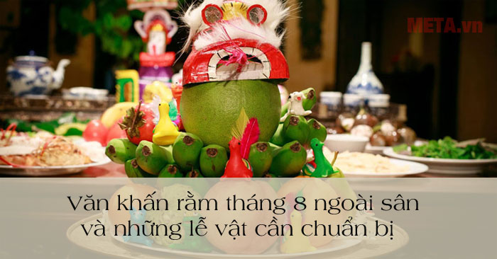 Văn khấn rằm tháng 8 ngoài sân