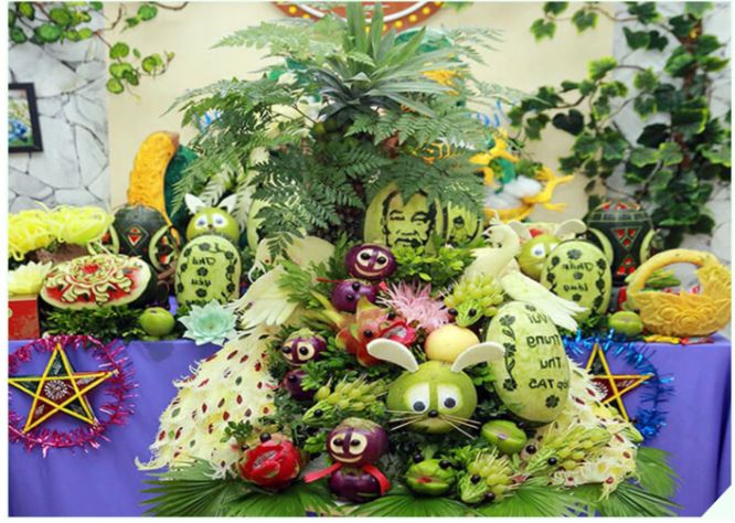 Hoàn thiện mâm cỗ Trung Thu