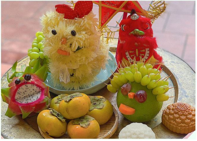 Cách trang trí mâm cỗ trung thu  Cách bày mâm cỗ trung thu đẹp mắt