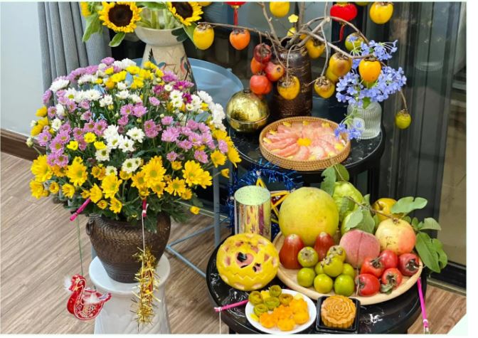 Mâm cỗ Trung thu bằng hoa quả