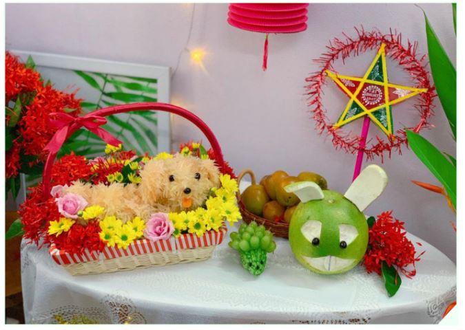 Mâm cỗ Trung thu bằng hoa quả