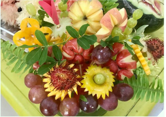 Mâm cỗ Trung thu bằng hoa quả