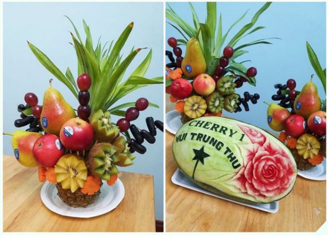 Mâm cỗ Trung thu bằng hoa quả