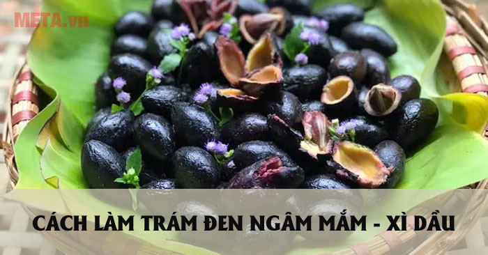 Cách làm trám đen ngâm mắm và xì dầu