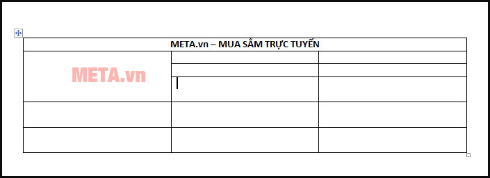  Cách gộp ô trong Word 