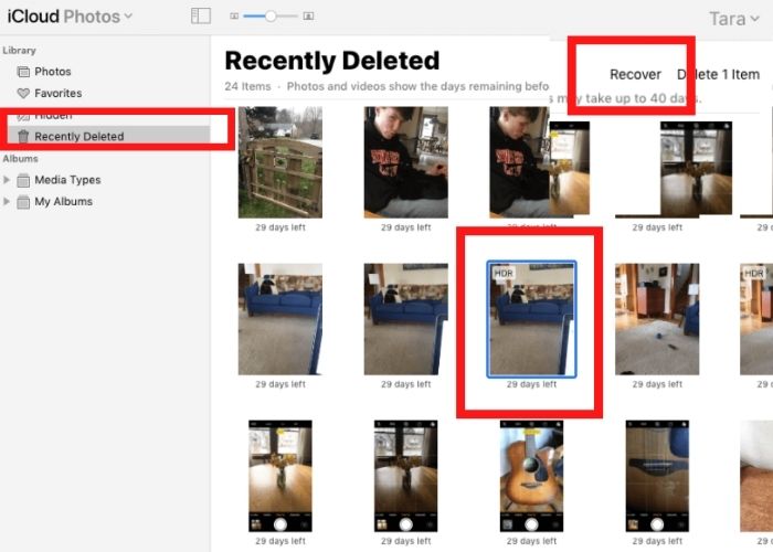 Hoàn tất khôi phục ảnh qua iCloud