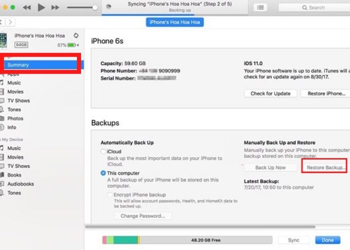Mở iTunes của bạn