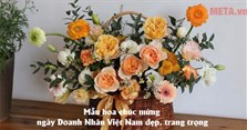20 Mẫu hoa chúc mừng ngày Doanh Nhân Việt Nam đẹp, trang trọng