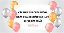 5 Thư chúc mừng ngày Doanh Nhân Việt Nam 13/10 hay nhất