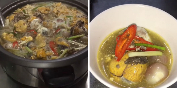 Cách nấu lẩu hột vị lộn đơn giản