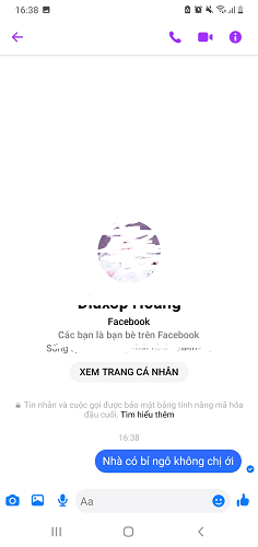 Cách bật mã hóa đầu cuối trên Messenger