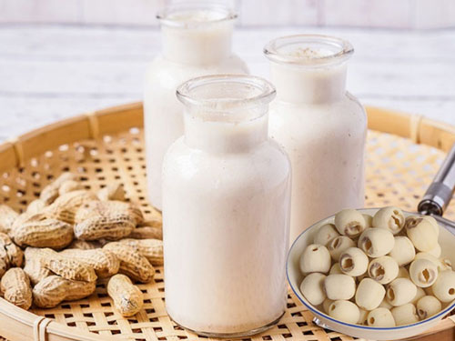 Cách làm sữa đậu phộng hạt sen