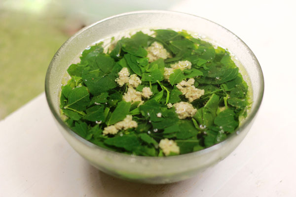 Cách nấu canh rau ngót thịt băm