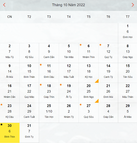 30/10 là ngày gì?