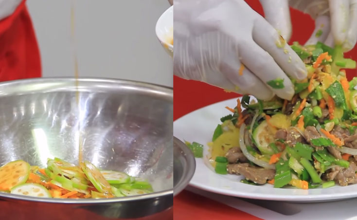 Cách làm gỏi bắp bò
