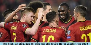 Đội hình, lịch thi đấu đội tuyển Bỉ vòng bảng World Cup 2022 