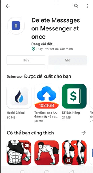 Cách xóa nhiều tin nhắn trên Messenger bằng điện thoại